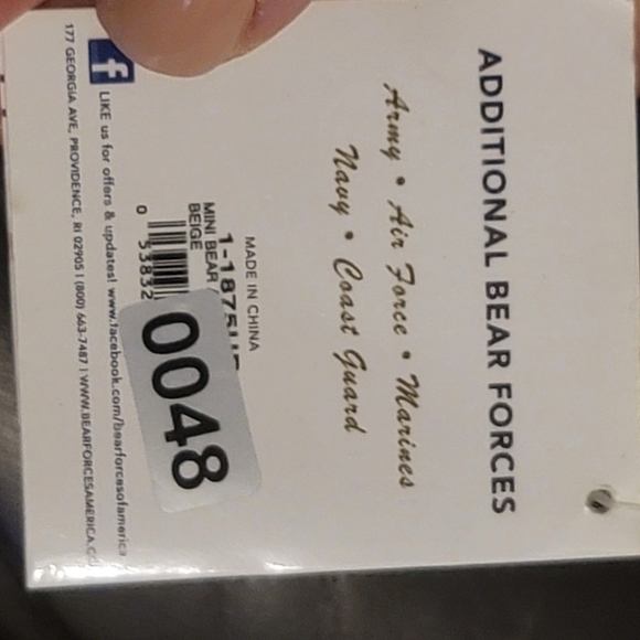 ARMY Bear Stuffed Animal Plush forces of America Military 11" Camo boots Teddy - Picture 6 of 14